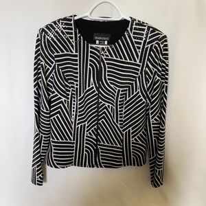 Black and White Stripe Jacket